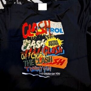 The Clash Shirts The Clash Repeating Text Unisex Tshirt Gift For Fan